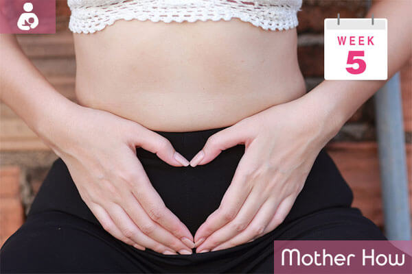 MotherHow-week-5-pregnant-belly
